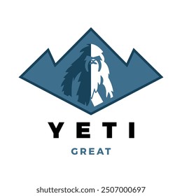 Yeti Icon Logo Design Template