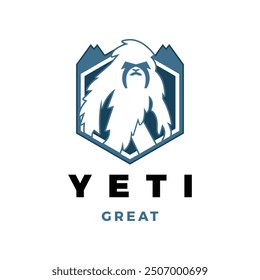 Yeti Icon Logo Design Template