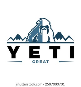 Yeti Icon Logo Design Template