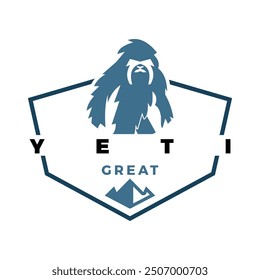 Yeti Icon Logo Design Template