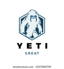 Yeti Icon Logo Design Template