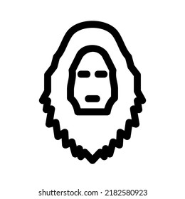 yeti icon or logo isolated sign symbol vector illustration - high quality black style vector icons
