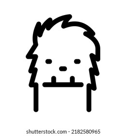 yeti icon or logo isolated sign symbol vector illustration - high quality black style vector icons
