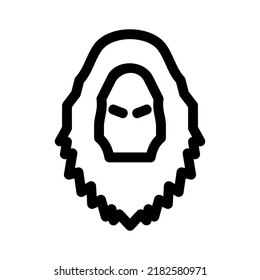 yeti icon or logo isolated sign symbol vector illustration - high quality black style vector icons
