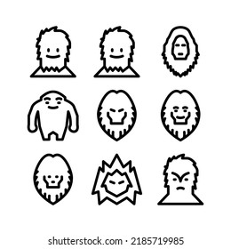 yeti icon or logo isolated sign symbol vector illustration - Collection of high quality black style vector icons
