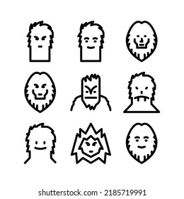 yeti icon or logo isolated sign symbol vector illustration - Collection of high quality black style vector icons
