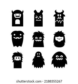 yeti icon or logo isolated sign symbol vector illustration - high quality black style vector icons
