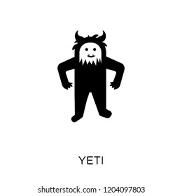 Yeti icon. Yeti symbol design from Fairy tale collection. Simple element vector illustration on white background.