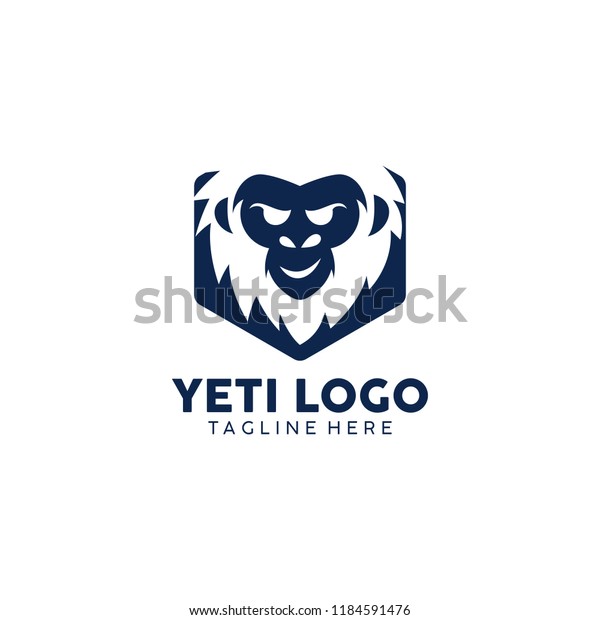 Yeti Logo Design Stock Vector (Royalty Free) 1184591476