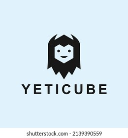 yeti logo design silhouette vector illustration