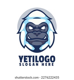 Yeti Logo Mascot Vector Design 