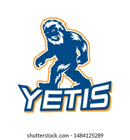 Yeti Mascot for Sport Team in Vector Illustration