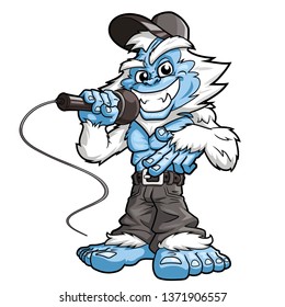 Yeti Rapper With A Microphone