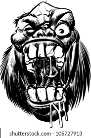 Yeti Sasquatch Ape Monster