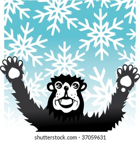 Yeti snow winter