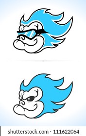 Yeti Snowman Logo head