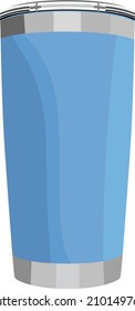 Yeti tumbler, illustration, vector on a white background.