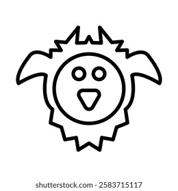 Yeti Vector Line Icon Design