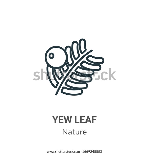 Vector De Stock Libre De Regalias Sobre Icono Vectorial De Contorno De Hoja1669248853