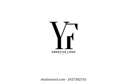 YF Abstracto inicial monograma letra alfabeto logo diseño