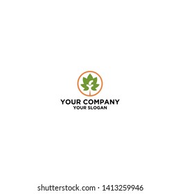 YF Circle flower Logo Design