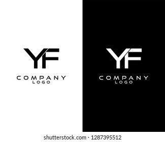 yf, fy modern letter logo design template vector . vector logo for company logo identity