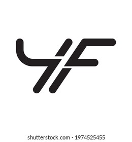 yf initial letter vector logo