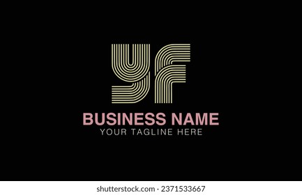 YF initial logo | initial based abstract modern minimal creative logo, vector template image. luxury logotype , real estate homie . typography . initials 