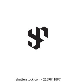 YF initial logo letters in high quality professional design that will print well across any print media