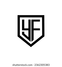 YF Letter Logo Design, Inspiration for a Unique Identity. Modern Elegance and Creative Design. Watermark Your Success with the Striking this Logo.