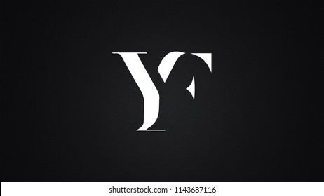 YF  Letter Logo Design Template Vector