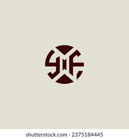 YF line geometric initial logo in high quality professional design that will print well across any print media