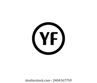 YF logo design vector template