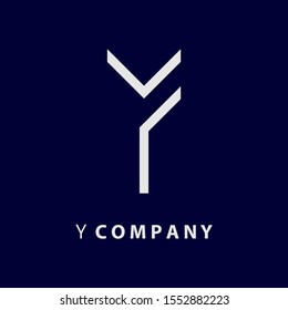 YF logo letter, Abstract logo template, Corporate branding identity.