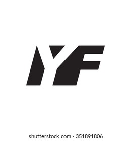 YF negative space letter logo