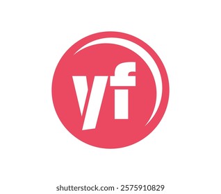 YF sport emblem or team logotype. Ball logo with a combination of Initial letter Y and F for balls shop, sports company, training, club badge. Vector illustration.