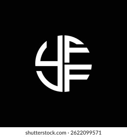 YFF logo YFF icon YFFvector YFF monogram YFFletter YFFminimalist YFF Circle YFFflat Unique modern flat abstract logo design.
