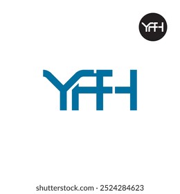 Design de Monograma de Letra de Logotipo YFH