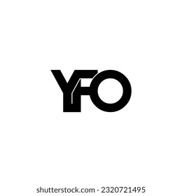 yfo typography letter monogram logo design