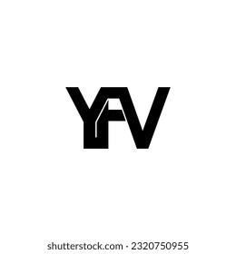 yfv typography letter monogram logo design