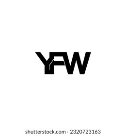 yfw initial letter monogram logo design