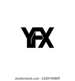 yfx lettering initial monogram logo design