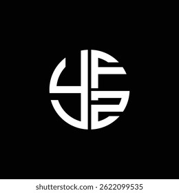 YFZ logo YFZ icon YFZvector YFZ monogram YFZletter YFZminimalist YFZ Circle YFZflat Unique modern flat abstract logo design.

