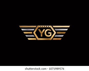 YG initial box letter design
