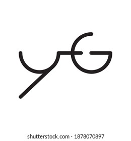 yg initial letter vector logo