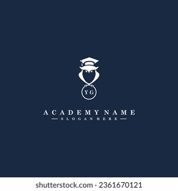 YG Initials Academy Logo Vector Art Icons and Graphics