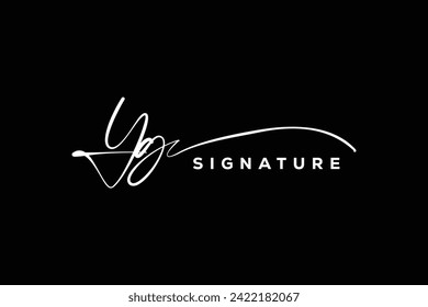 YG initials Handwriting signature logo. YG Hand drawn Calligraphy lettering Vector. YG letter real estate, beauty, photography letter logo design.