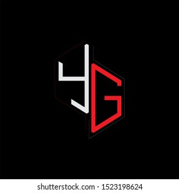 YG Letter monogram with abstrac concept style design