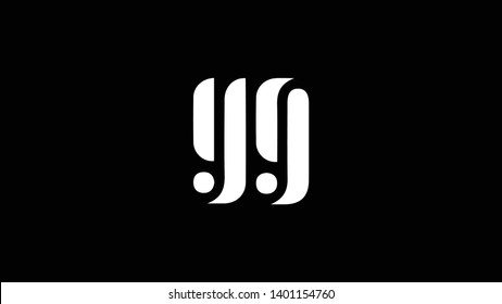 YG logo design template vector illustration minimal design