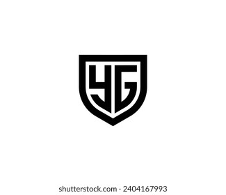 Plantilla vectorial de diseño de logotipo YG